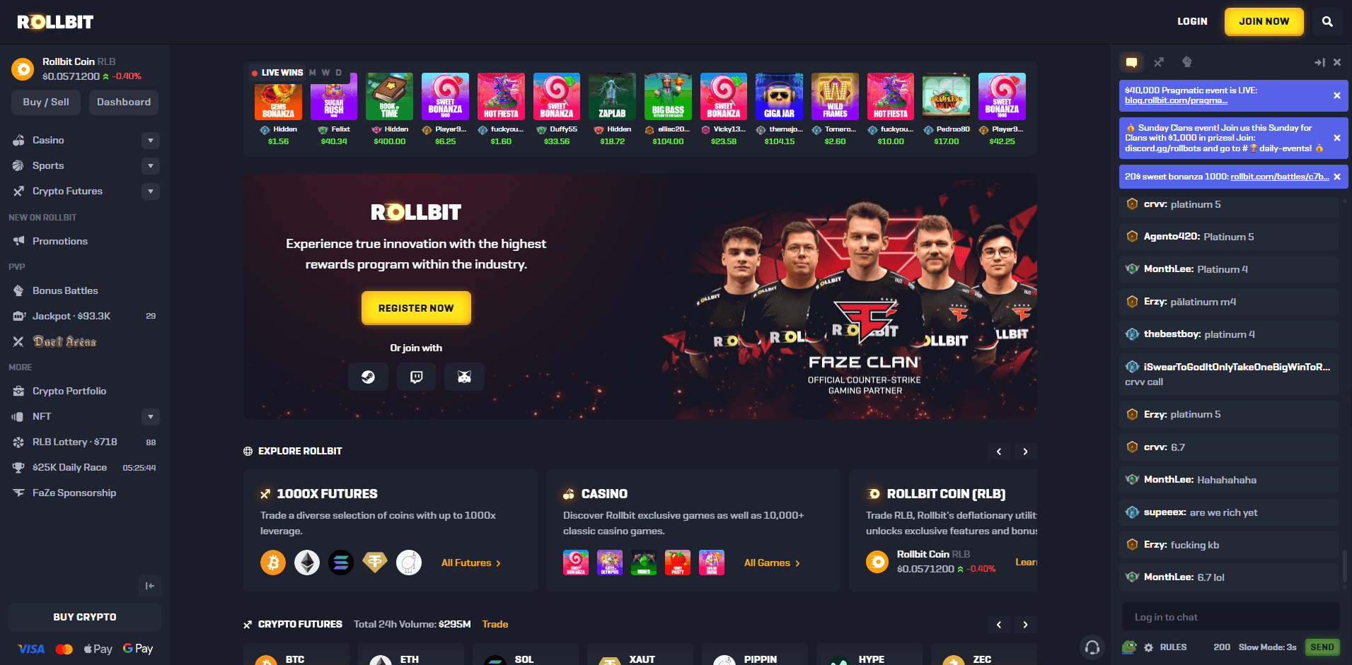 Rollbit Casino Platform